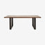VINTAGE spisebord i tre og jern - 220x100 - natur/sort Nordal TABLES