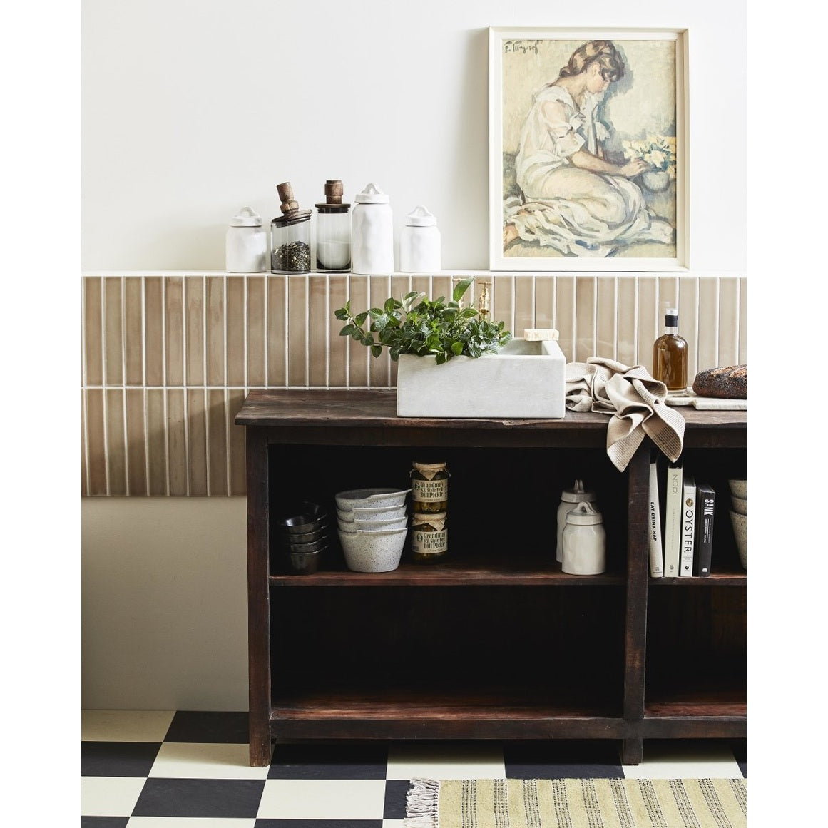 WOODIE skål i resirkulert tre - brun Nordal CABINETS