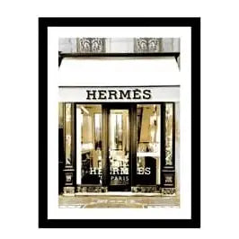 Glass picture w/frame Hermes Homefactory