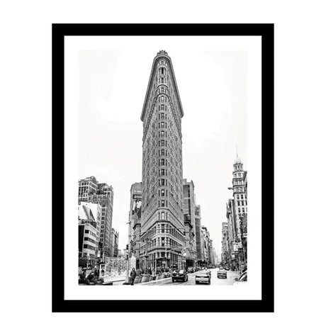 Glass picture w/frame flatiron building new york Homefactory