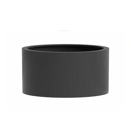 Fiberstone Round plain matt black Homefactory Potte
