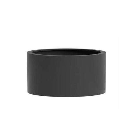 Fiberstone Round plain matt black Homefactory Potte