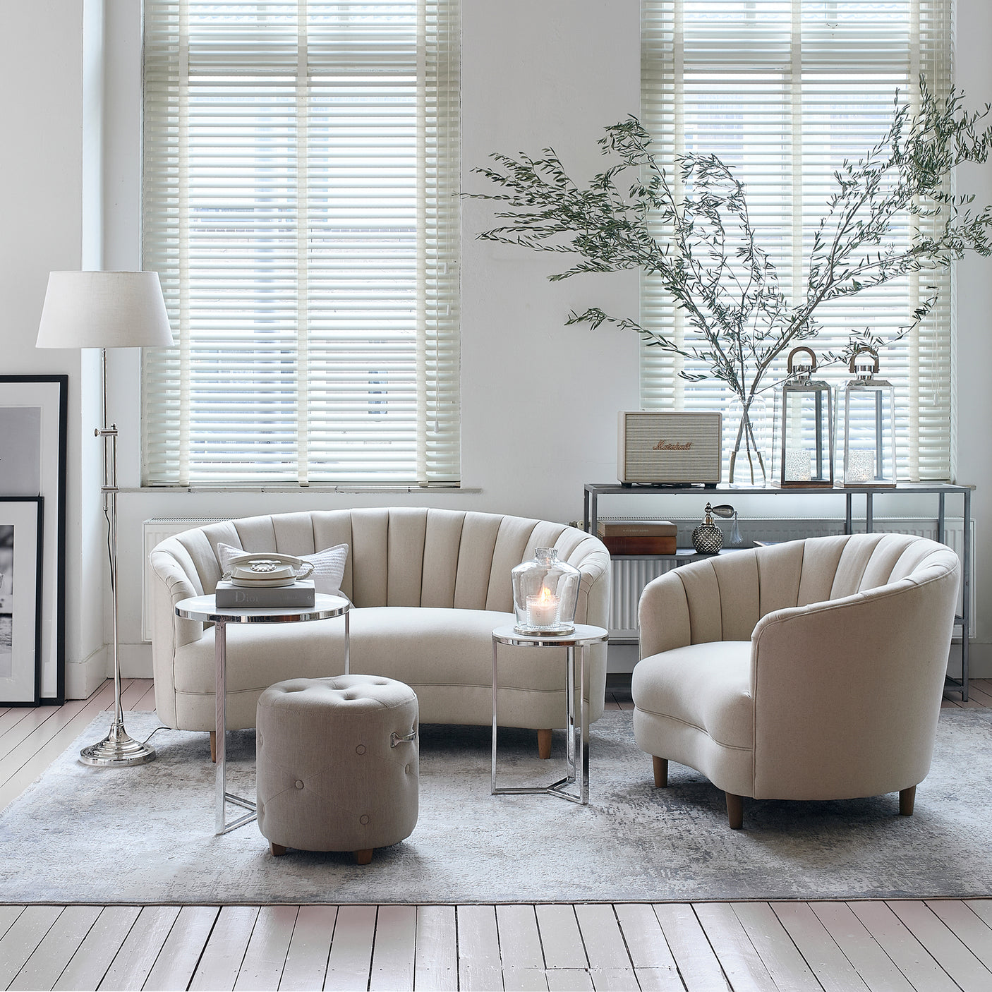 Bowery Footstool Riviera Maison Krakk