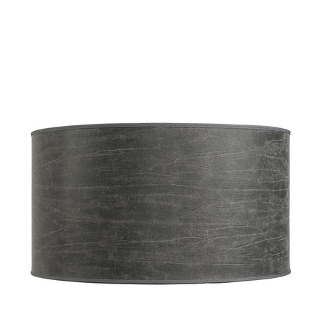 Lampeskjerm: SHADE CYLINDER LEATHER GREY Small Medium Large fra Artwood - Bildenr: 1